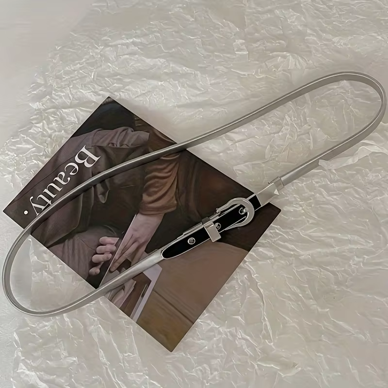Ceinture pour femme en métal haut de gamme