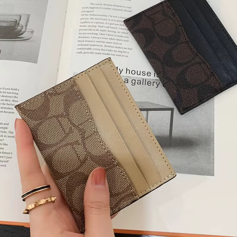 Porte-cartes multifonctionnel de luxe pour femmes