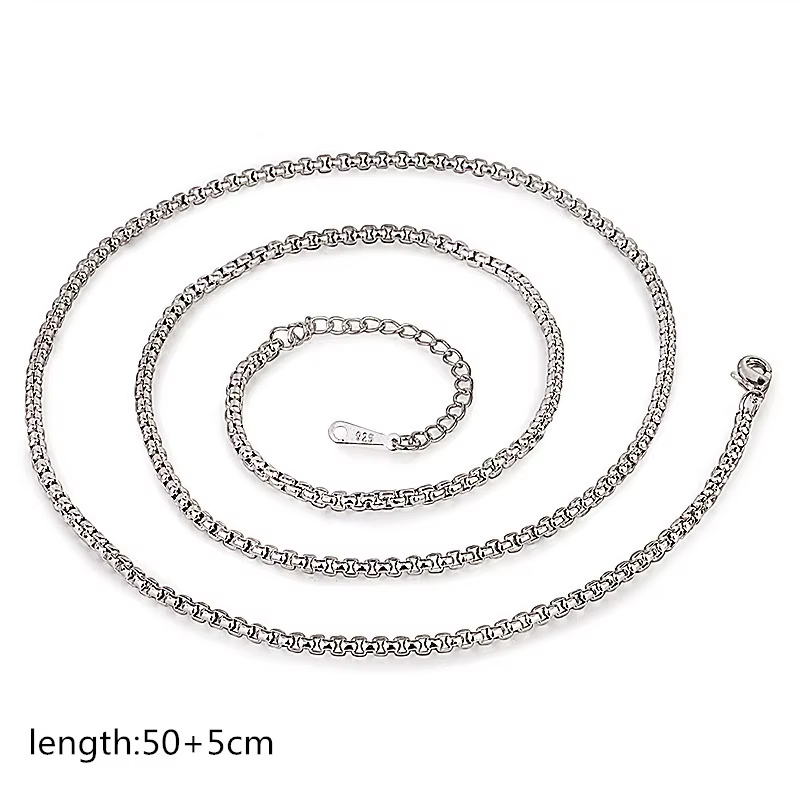 Pendentif Porte-Bonheur Classique en Argent Chim925, Collier Rétro Ethnique pour Homme et Femme