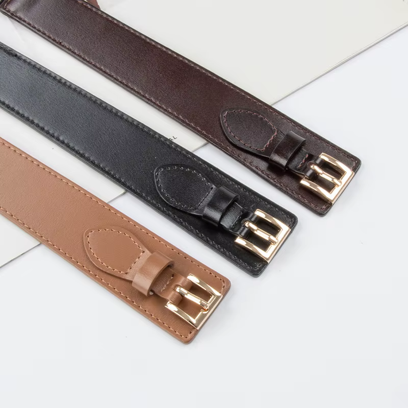 Ceintures de taille en cuir véritable pour femmes