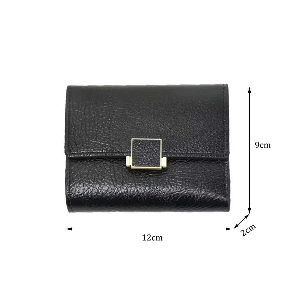 Vintage femmes portefeuille court en cuir petit sac à main Mini femme mode multi-carte porte-carte porte-monnaie multi-fonctionnel pochette