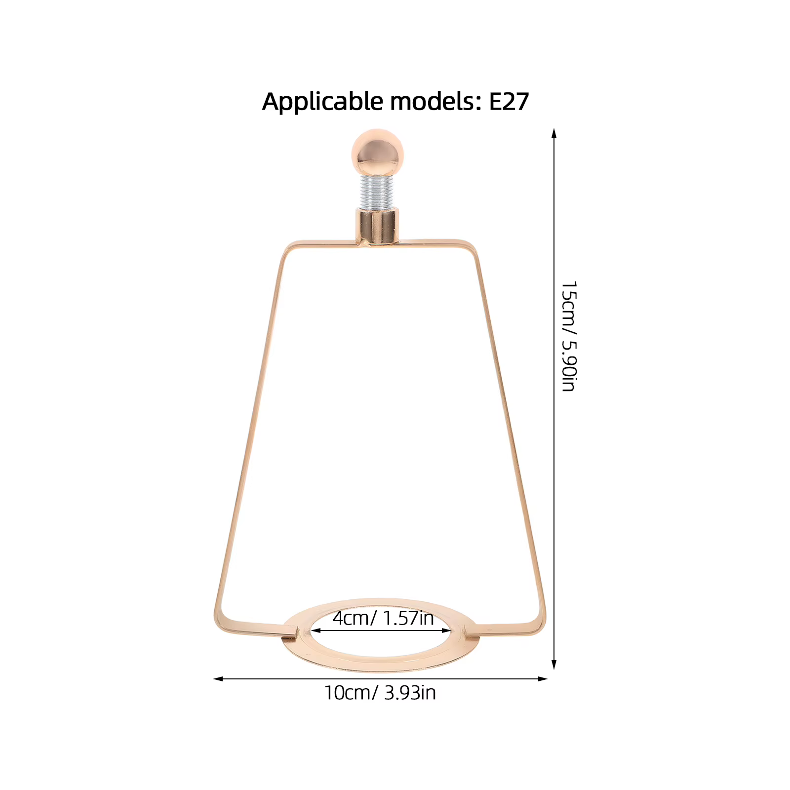 Support d'abat-jour, support de harpe, conception robuste et Durable pour pièces de lampe de bureau et de maison, accessoires de remplacement, support d'abat-jour