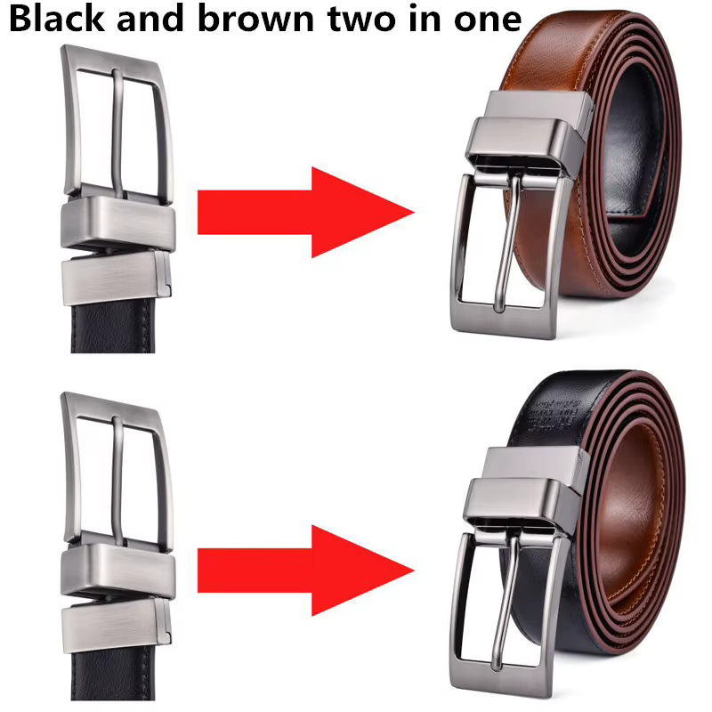 1 ceinture homme - Ceintures réversibles en cuir