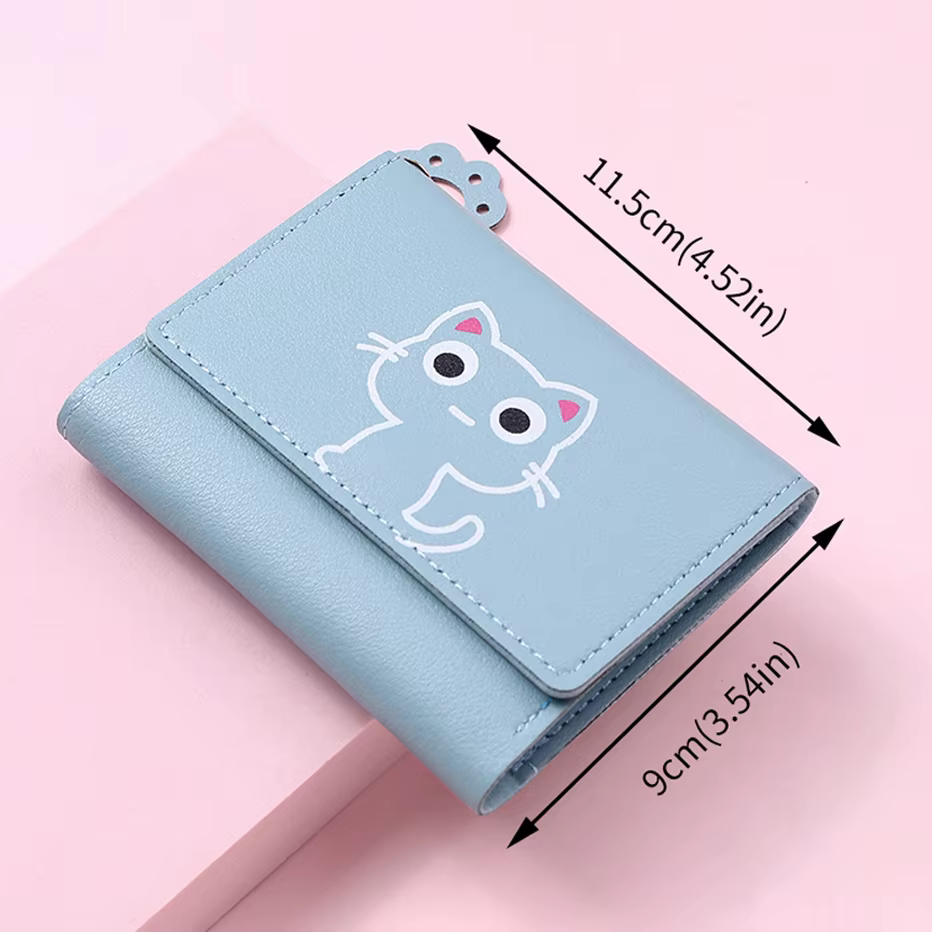 Portefeuille chat mignon pour femmes