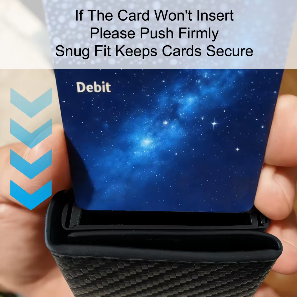 Portefeuille Rfid porte-carte de crédit de luxe