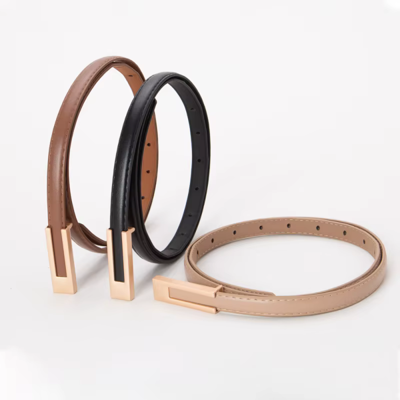 Ceinture pour femme élégante de style vintage, ceinture pour femme décorée d'une boucle dorée, magnifique ceinture de taille