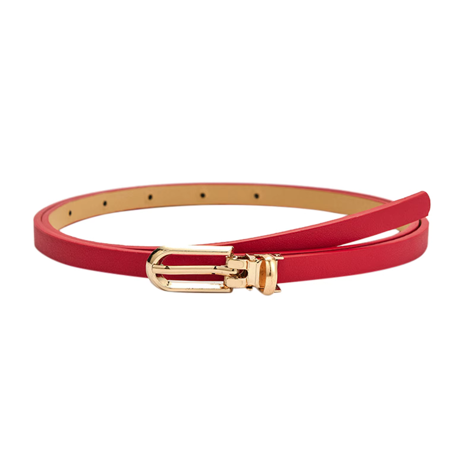Nouvelles femmes ceintures mode réglable en cuir Pu ceinture mince pour les filles boucle en or sangle robe chandails manteaux ceintures de taille maigres