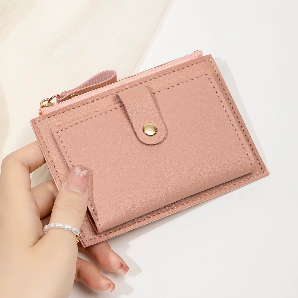 Sac à cartes court minimaliste et à la mode pour femmes