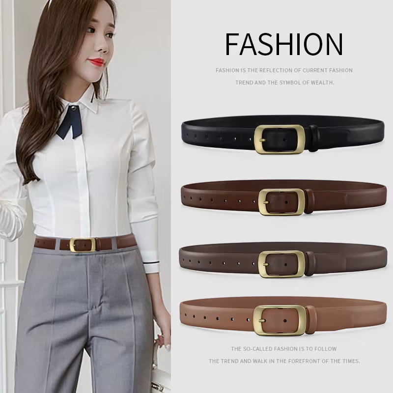 Ceinture en cuir pour femmes