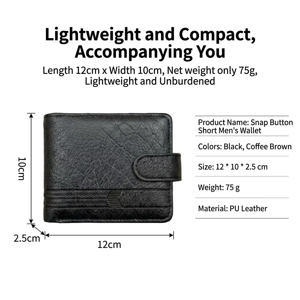 Portefeuille en cuir pour homme avec emplacements pour cartes de crédit/débit