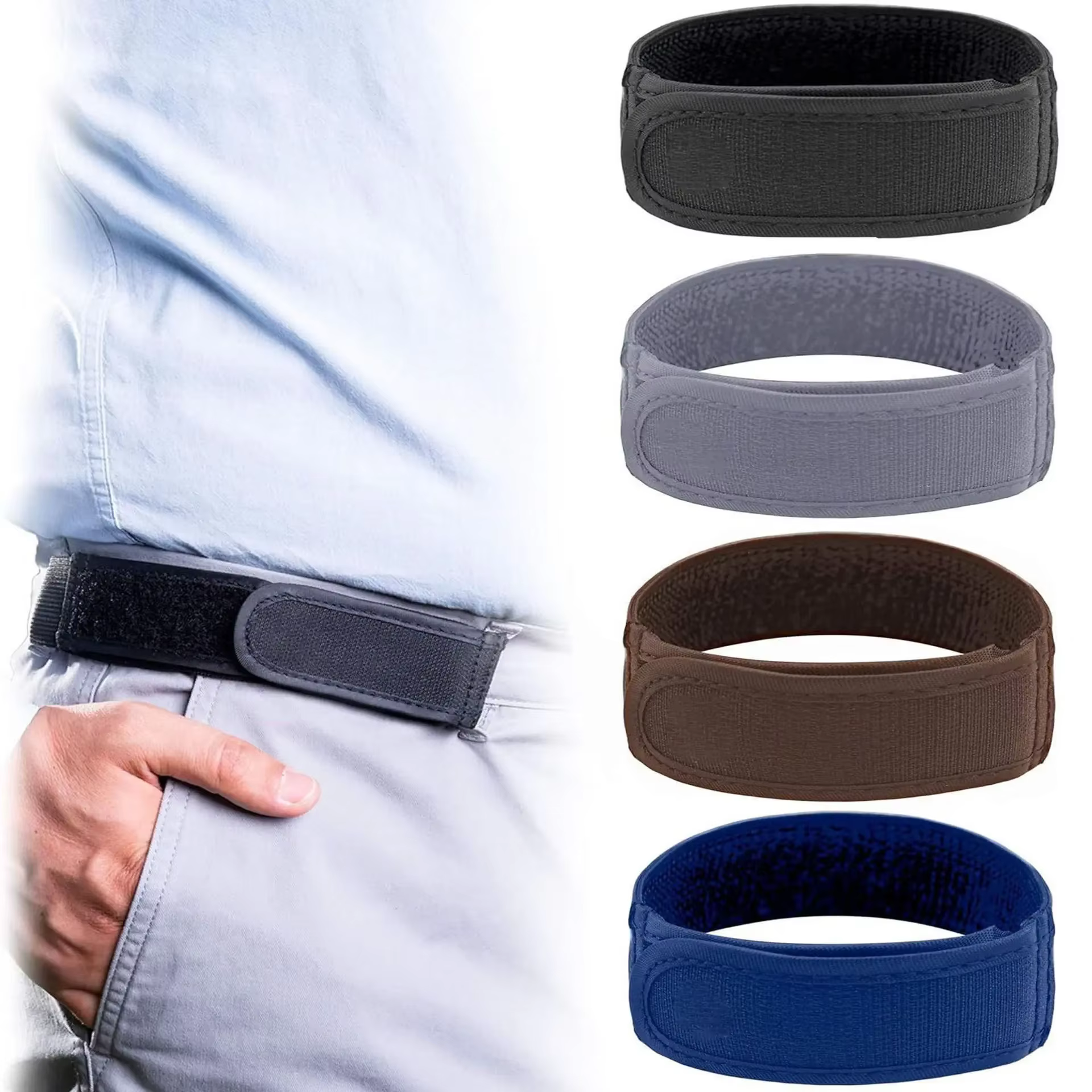 Mode confortable élégant ceinture boucle sans