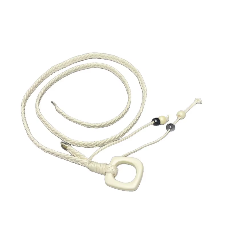Ceinture fine tressée bohème tendance pour femme – Ceinture polyvalente et originale pour tenues inspirées de la dopamine