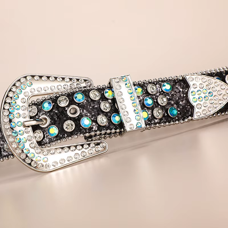 135CM grande taille femmes Jean ceintures AB strass métal boucle paillettes taille ceintures pour femmes Blingbling Rock PU Cinturones Cinto
