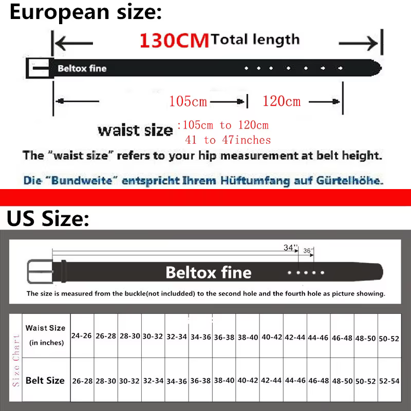Ceinture réversible en cuir véritable pour hommes, 1 pièce, boucle rotative deux en un, grande et haute