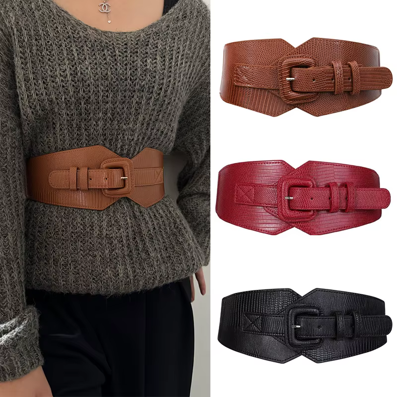 Corset large ceinture en cuir est l'accessoire parfait/ceinture