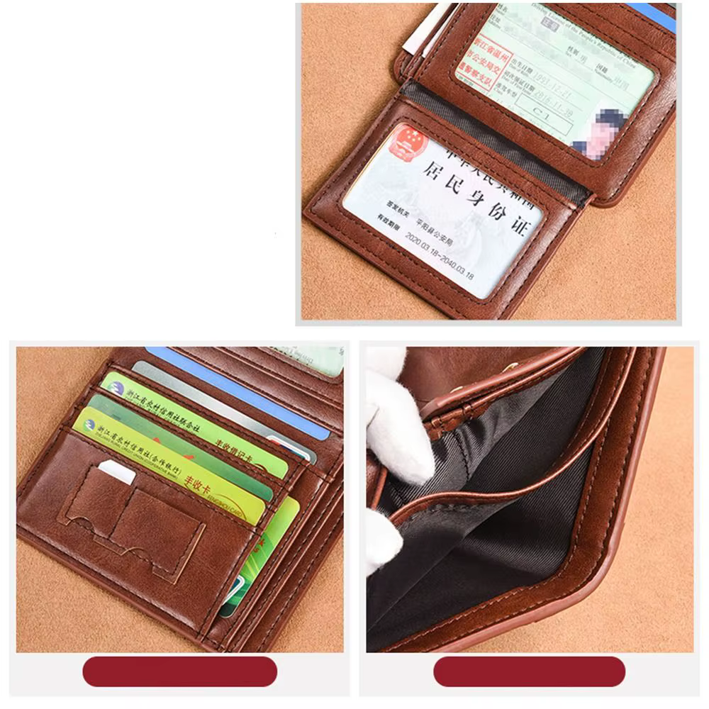 Portefeuille élégant pour homme en PU