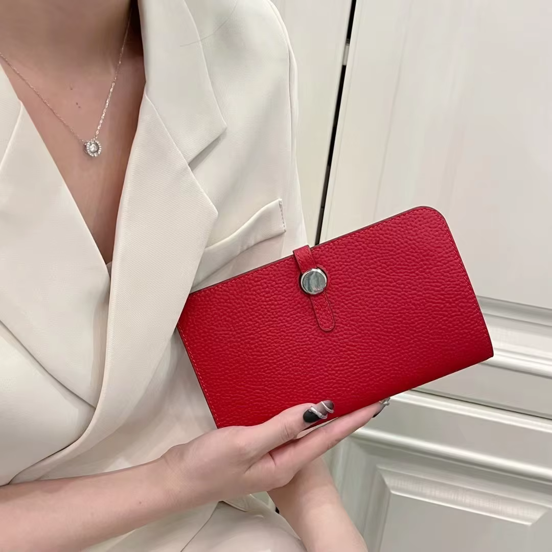 Portefeuille en cuir véritable pour hommes et femmes