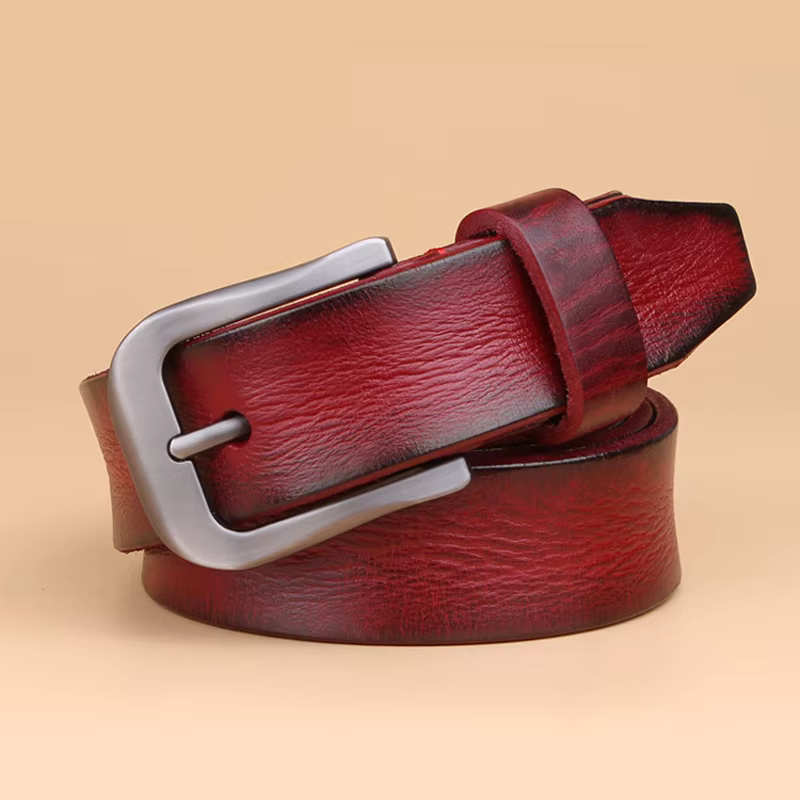 2.8CM ceinture de créateur femmes de haute qualité pleine fleur 100% véritable peau de vache