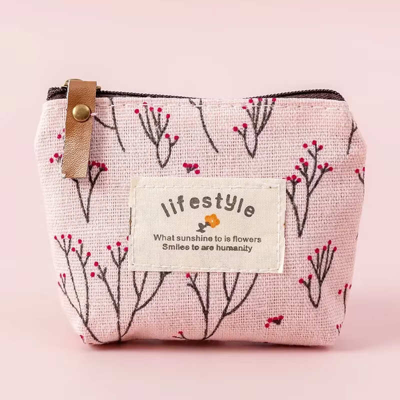 Porte-monnaie floral frais pour femmes