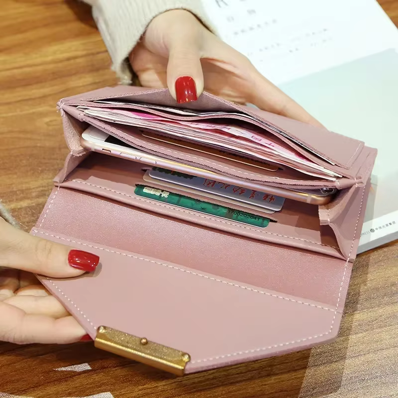 2025 nouvelle mode femmes portefeuilles en cuir moraillon portefeuille