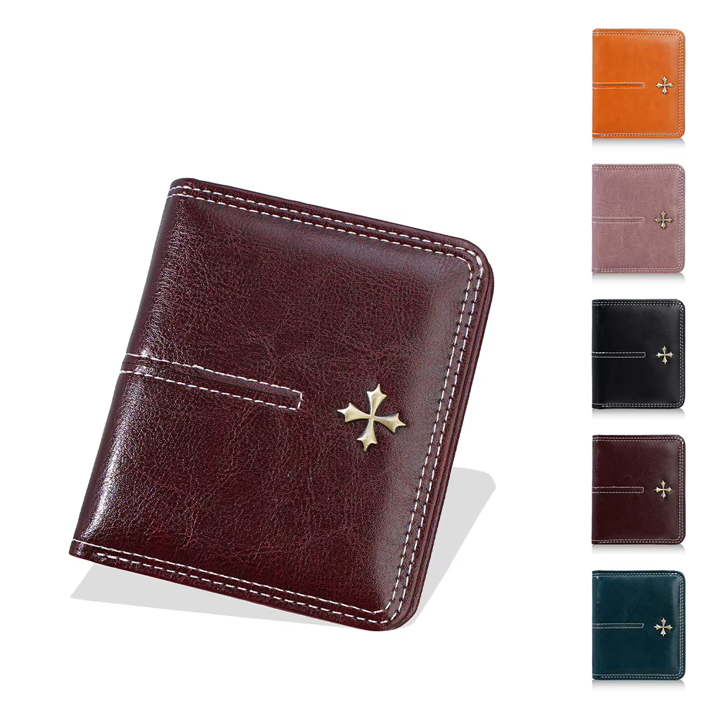 1 portefeuille ultra-fin pour femme