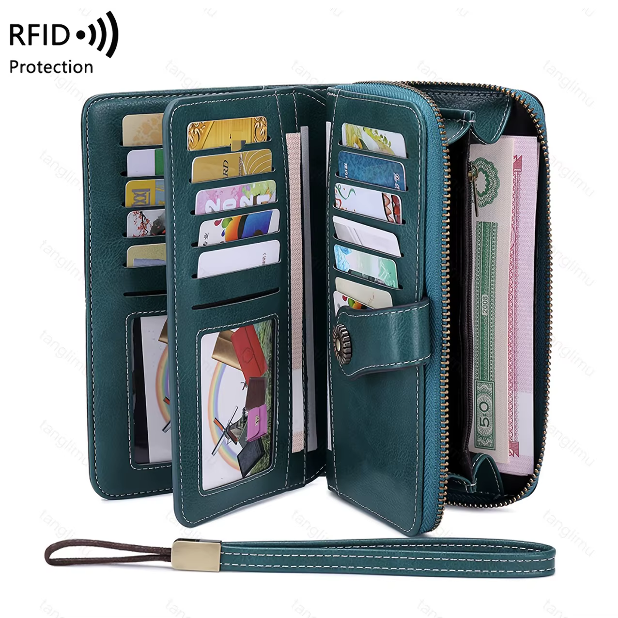 Portefeuille antivol Rfid pour hommes et femmes
