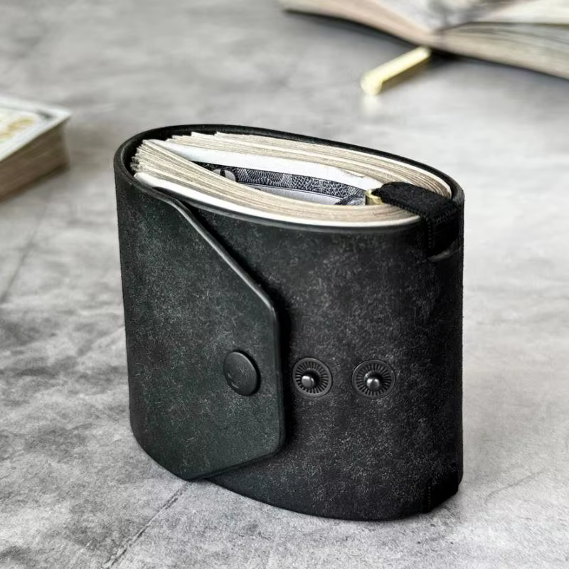 Porte-monnaie à accès rapide — Portefeuille en cuir PU / Porte-billets — Clip organisateur