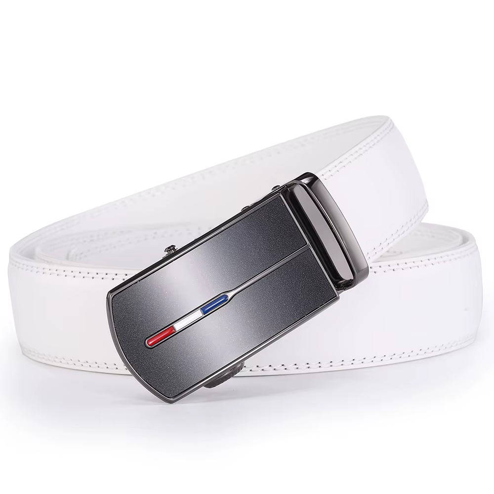 Ceinture de Golf blanche de luxe pour hommes