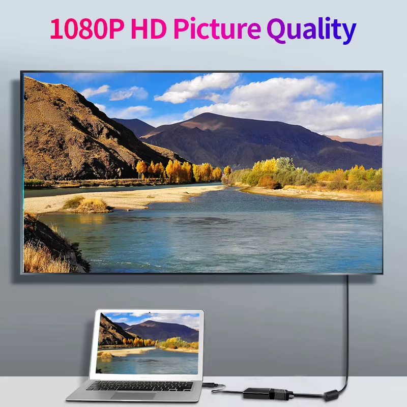 Câble adaptateur DisplayPort DP vers VGA, Port d'affichage pour projecteur d'ordinateur portable DTV TV HDVD DP mâle vers VGA femelle, câble adaptateur convertisseur