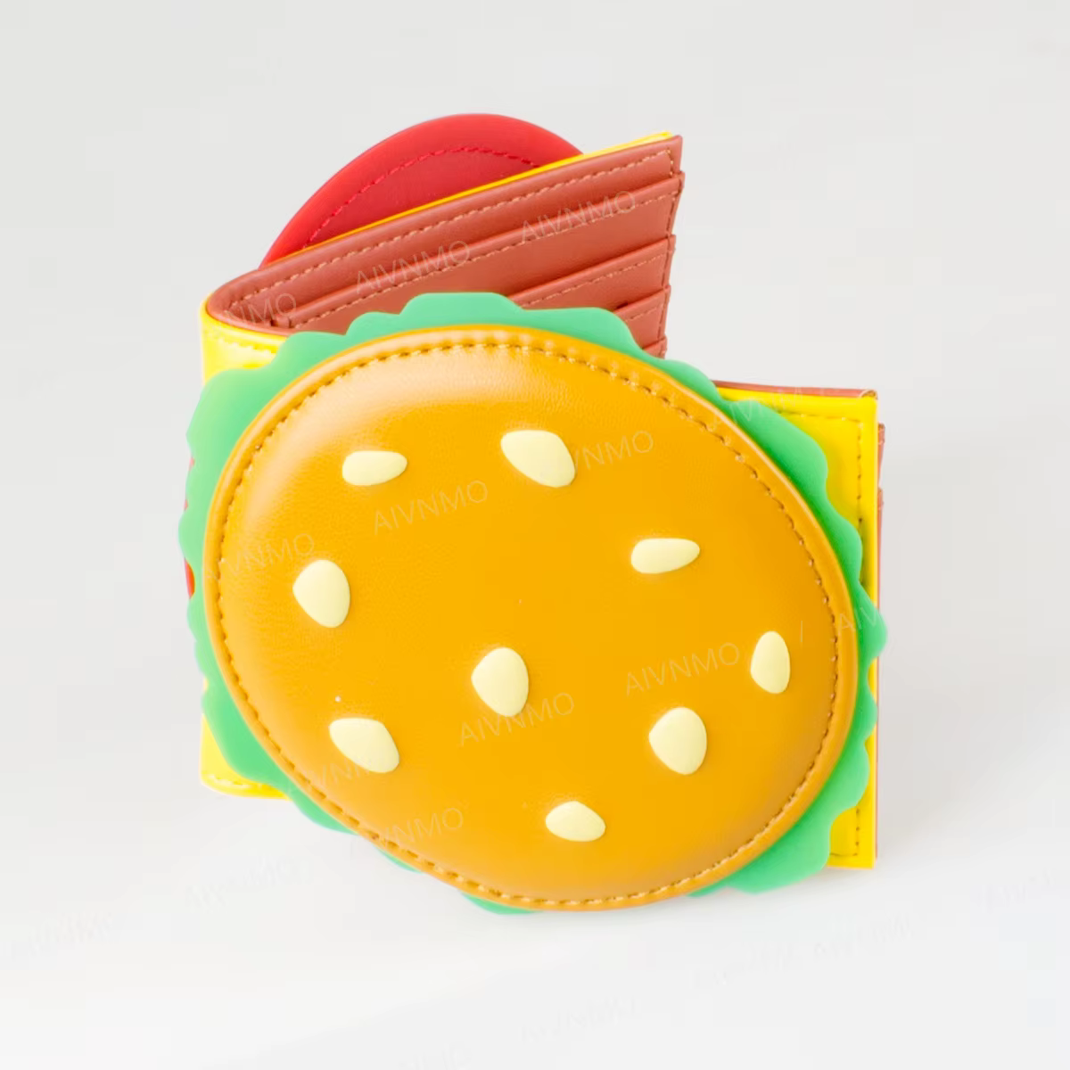Portefeuille pliable Burger 3D de haute qualité