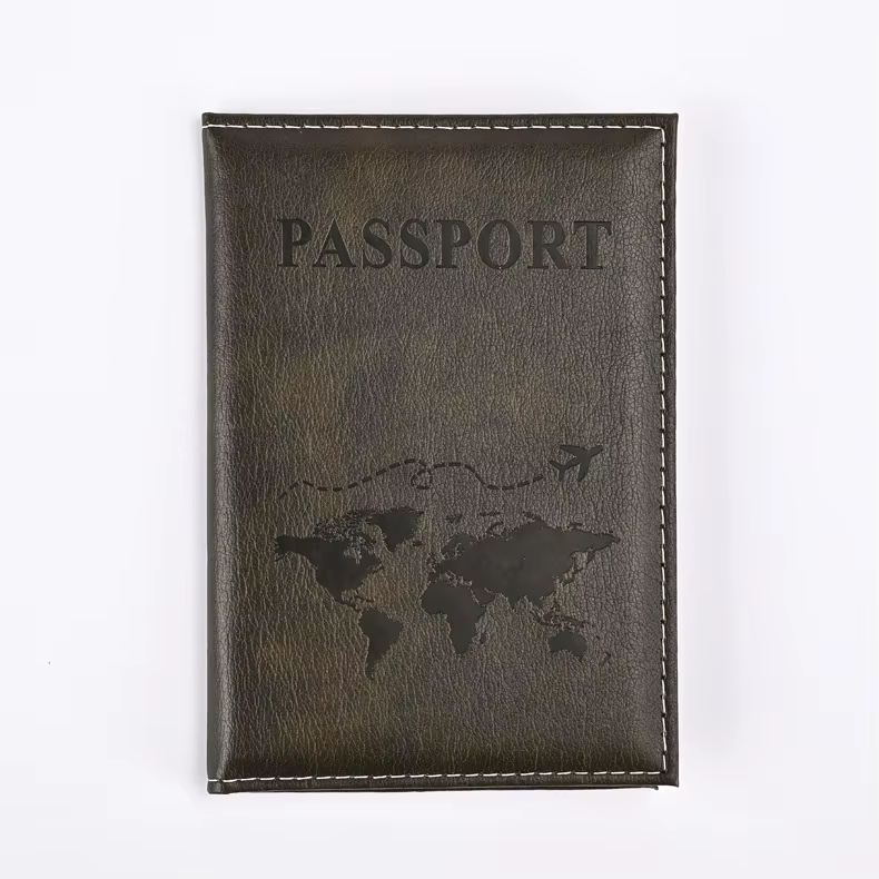 Porte-passeport en PU coloré