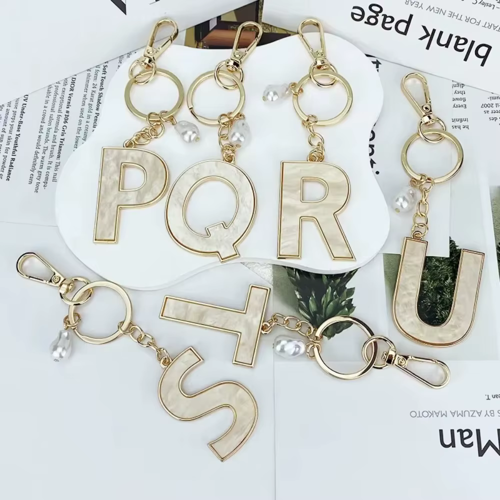 Porte-clés Décoratif A-Z avec Initiales