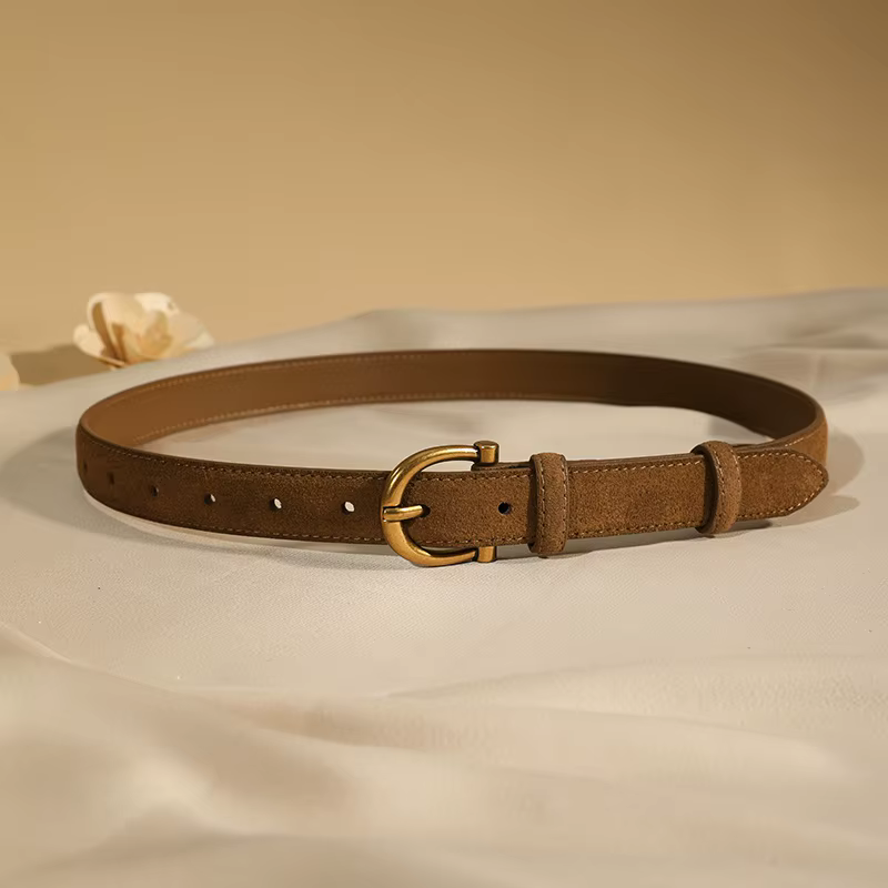 Ceinture en daim de luxe pour femmes