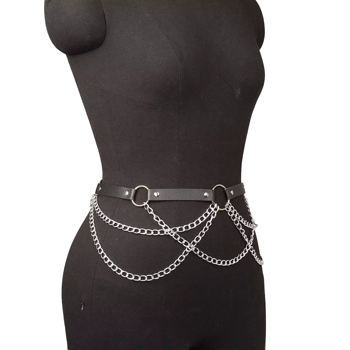 Ceinture de mode femme Style de rue chaîne de taille glands