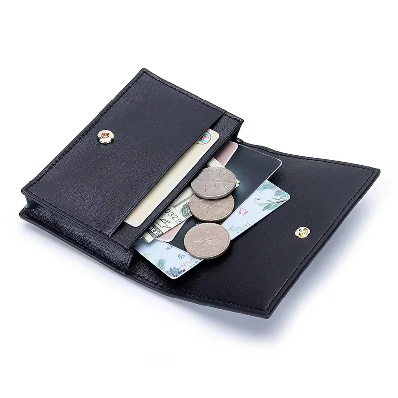 Porte-cartes en peau de mouton