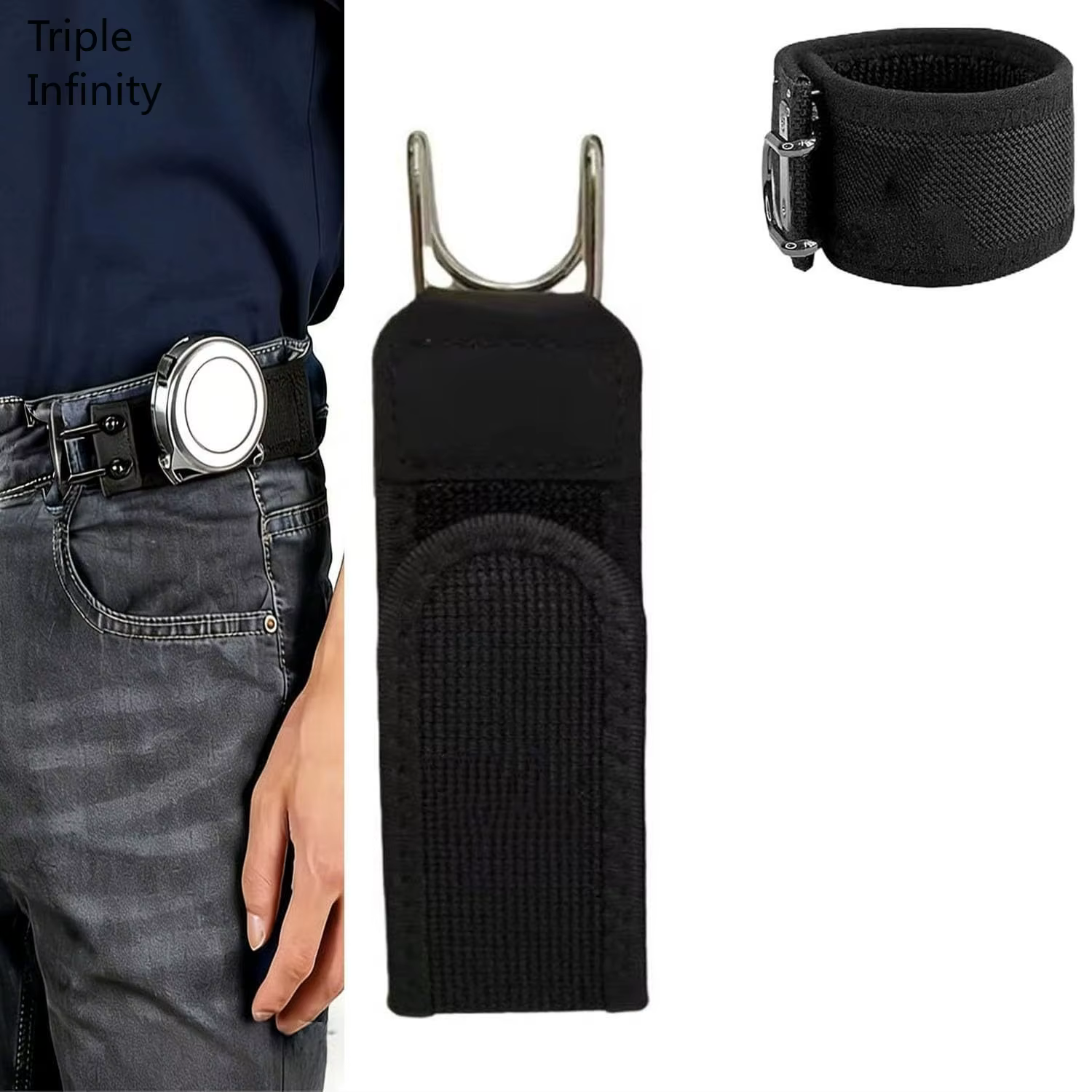 Nouvelle ceinture de travail pratique sans boucle pour hommes
