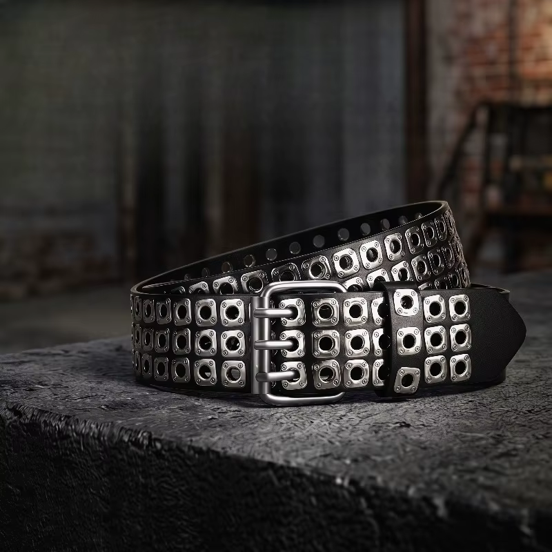 Ceinture pour femmes, perles carrées tendance