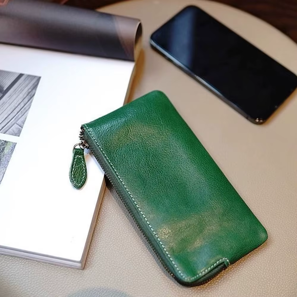 Portefeuille portable pour femme, nouveau modèle 2026, portefeuille long fin une pièce pour homme, sac de rangement pour espèces, porte-monnaie