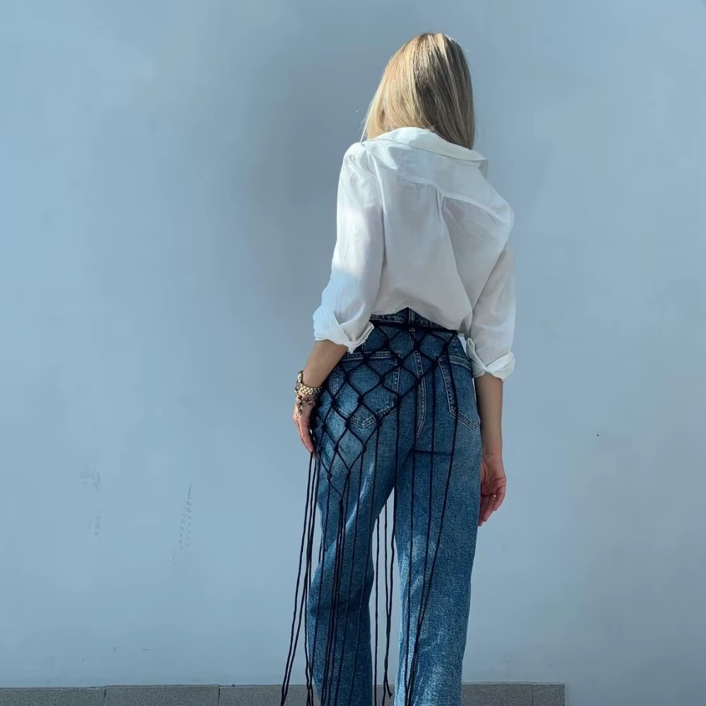 Ceinture en coton tissée à la main