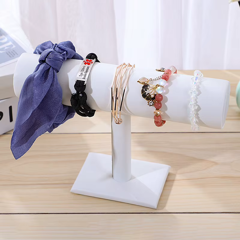 Présentoir de bijoux en velours gris, support de Bracelet, présentoir de Bracelet détachable, support de bijoux pour affichage de montre