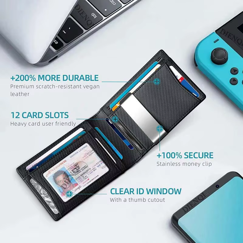 Porte-cartes de crédit Rfid pour homme