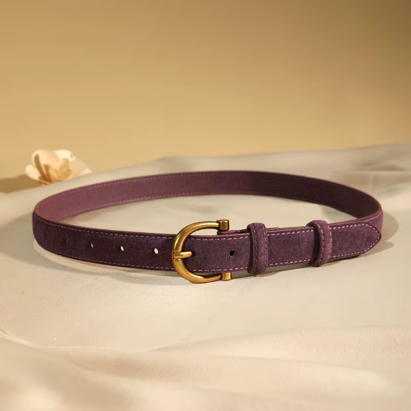 Ceinture en daim de luxe pour femmes