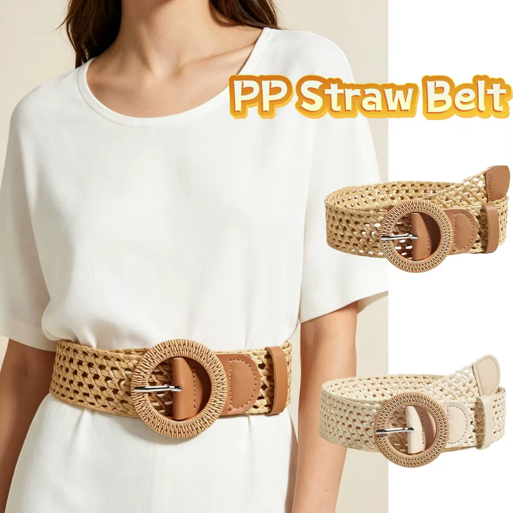 1 ceinture élastique tressée pour femme