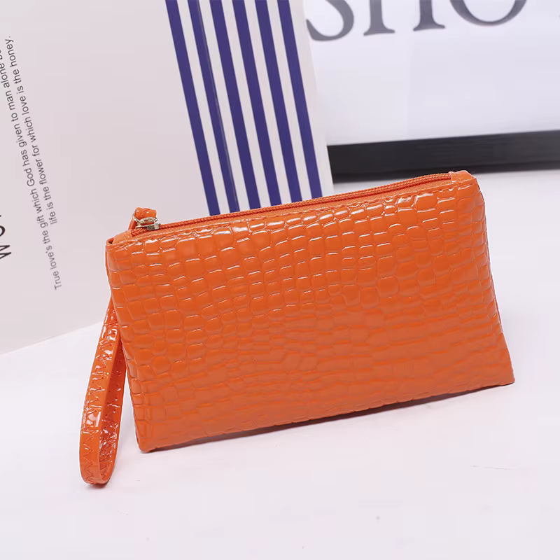 Portefeuille crocodile pour femme