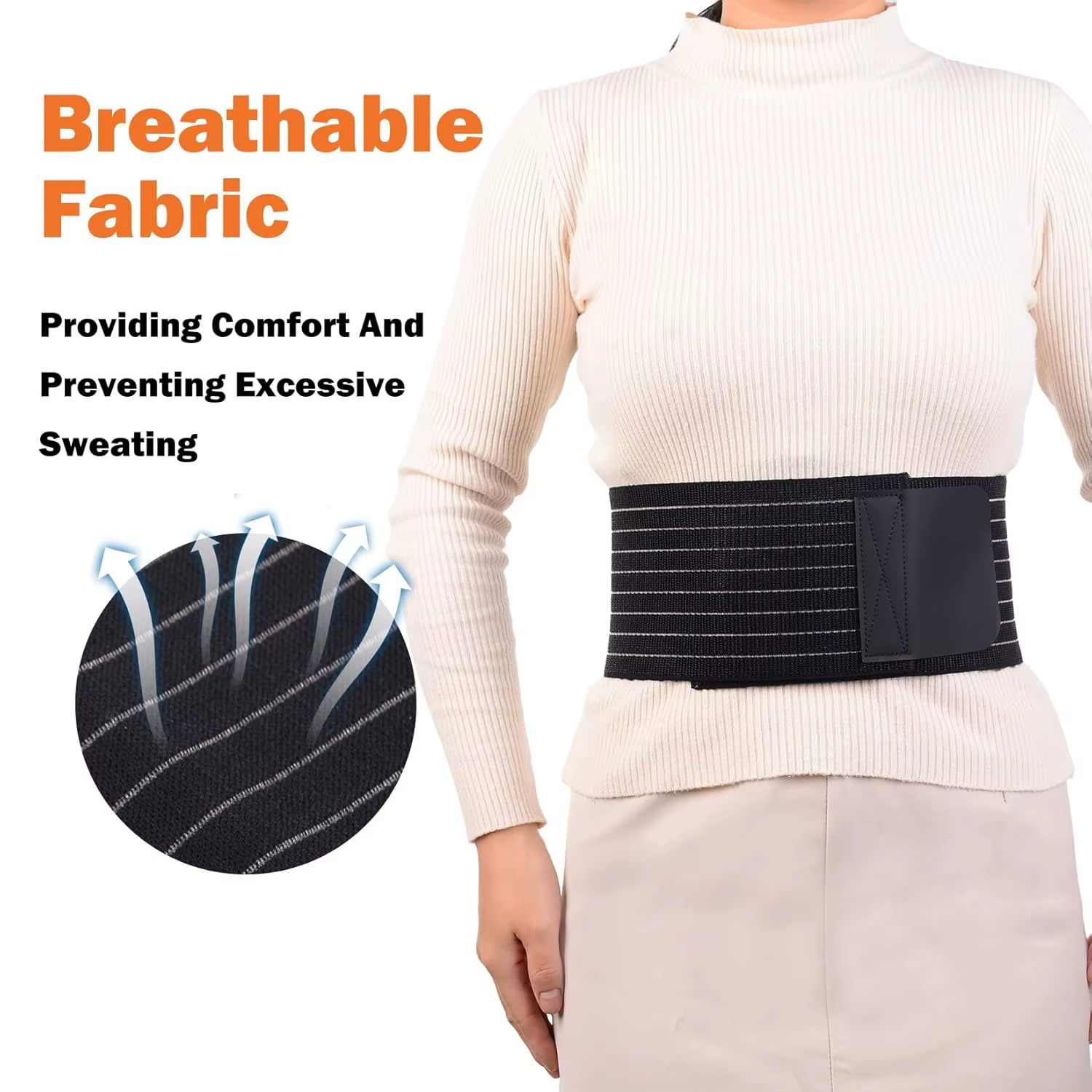 Ceinture pour hernie ombilicale pour hommes et femmes, bande abdominale avec coussinet de soutien pour hernie/bande de compression post-chirurgicale