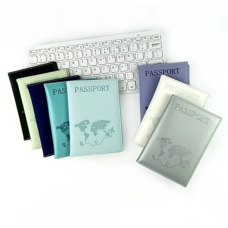 Porte-passeport en PU, couverture de passeport pour billets