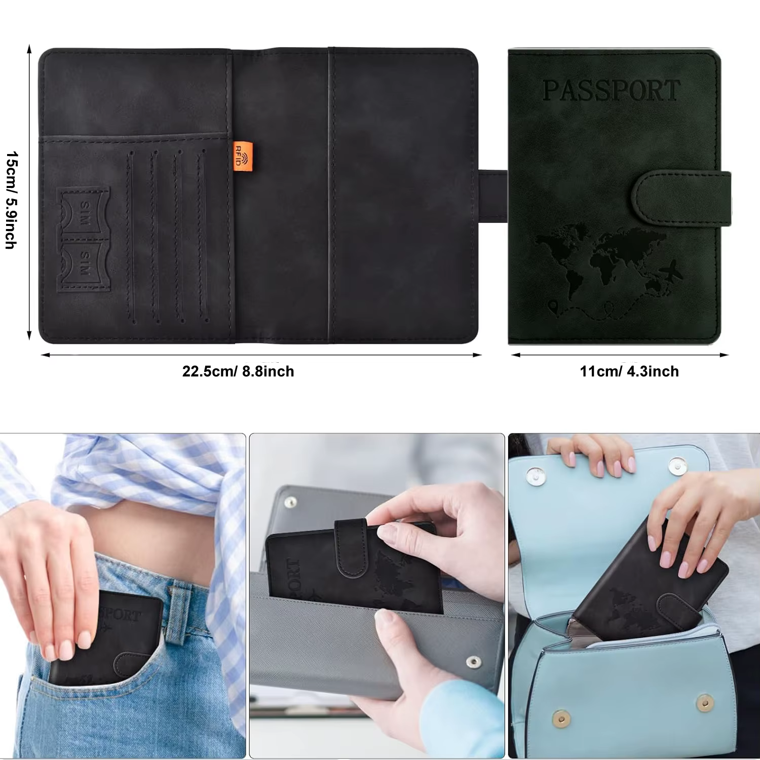 Porte-passeport pour voyage Essentials