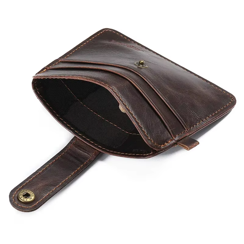 Portefeuille Vintage en cuir Pu pour hommes