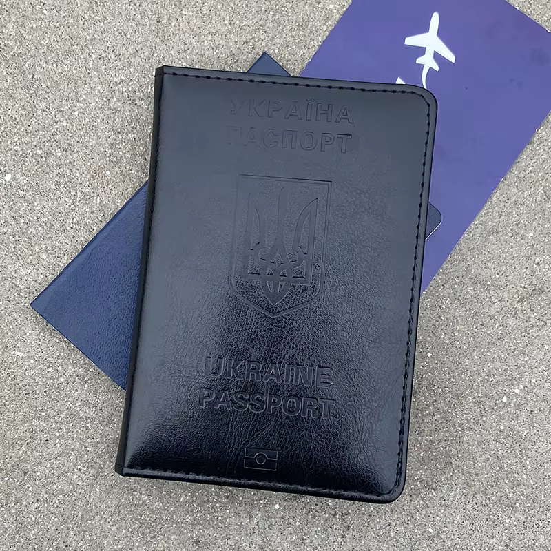 Porte-passeport en cuir PU pour hommes
