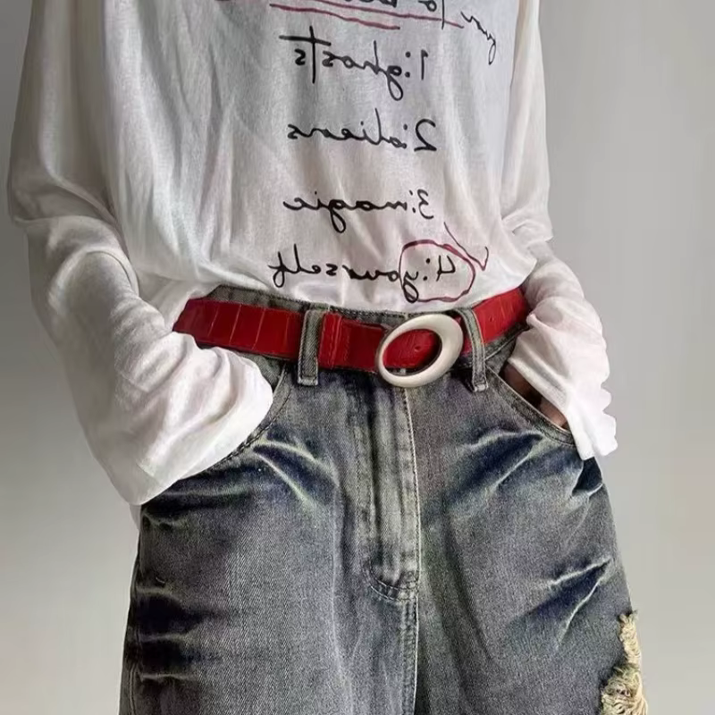 Ceinture rétro américaine Y2K pour femmes